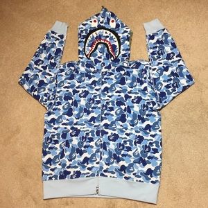 BAPE Shark Hoodie - ABC Blue Camo